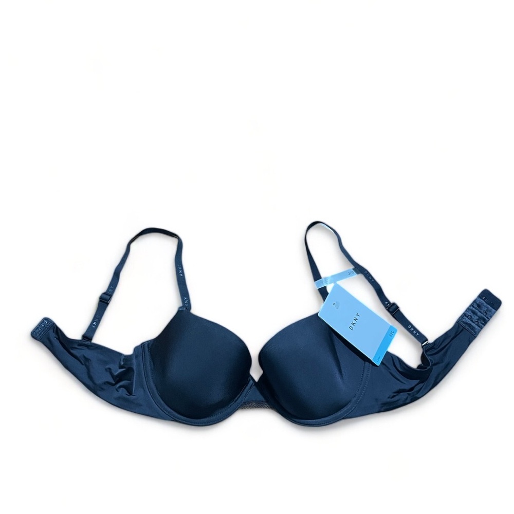 DKNY Womens Underwire Sexy T-Shirt Bra Black 32C - Picture 5 of 7